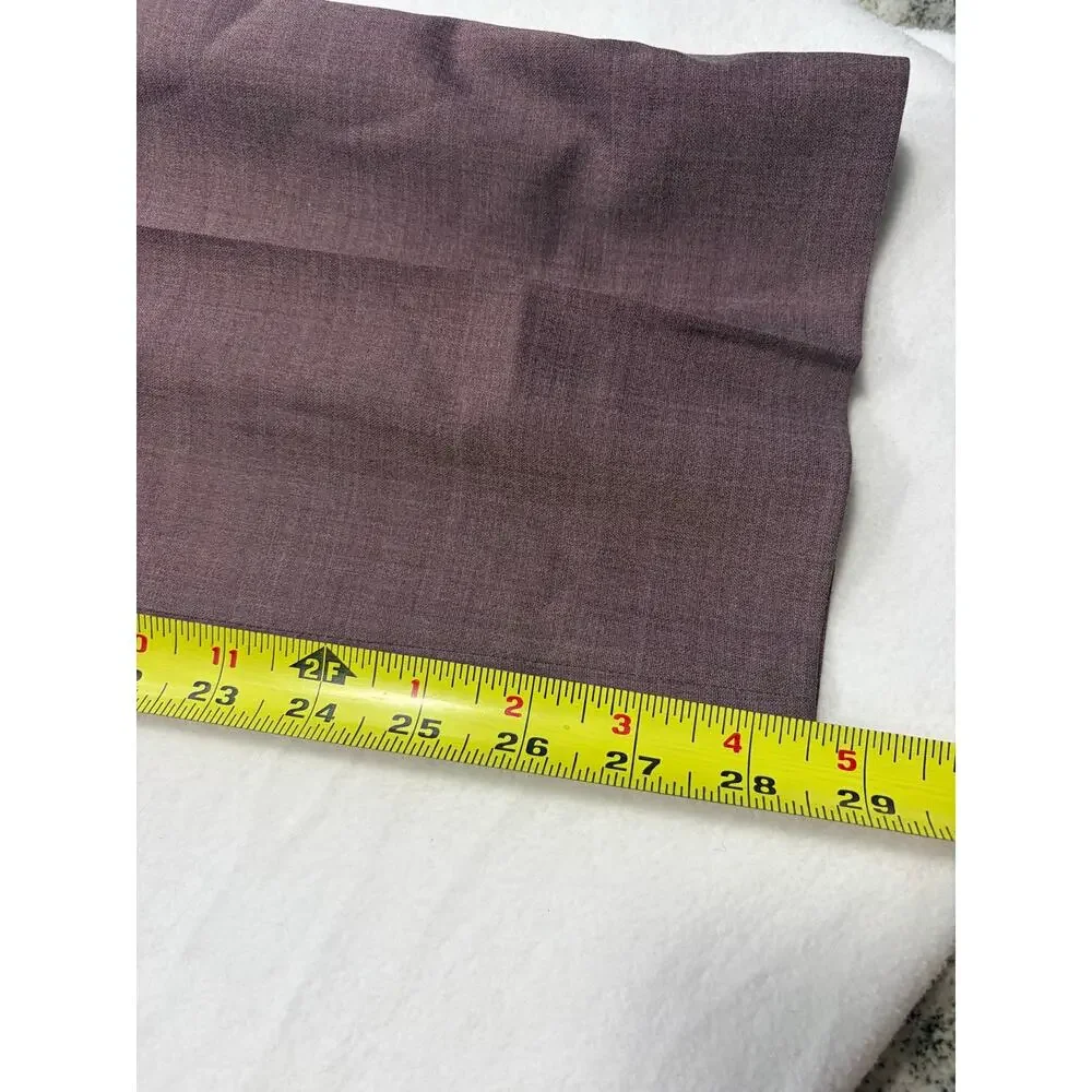 Saks Fifth Avenue Koby Pants Mens 34x32 Mauve Wool Blend Dress Pants Made Canada